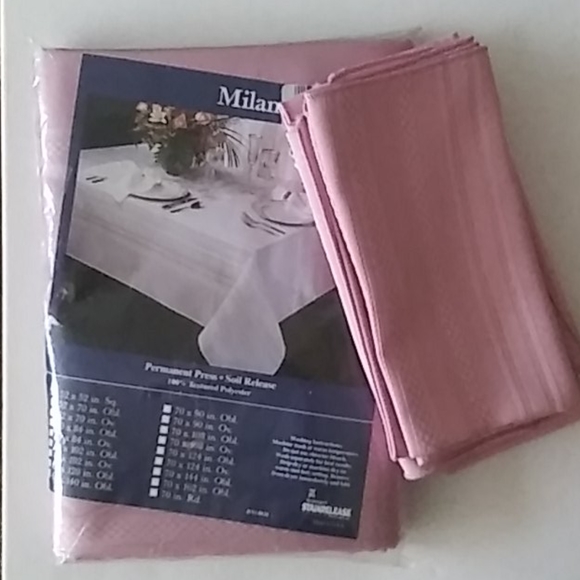 Tablecloth*PINK Rose*60x102w/6Npkns! MOTHERS' DAY! - Picture 1 of 4